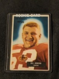 1955 Bowman Bill Johnson #46 - San Francisco 49ers - Vintage