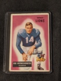 Vintage FOOTBALL Card 1955 BOWMAN #84 BOB HOERNSCHEMEYER Detroit Lions