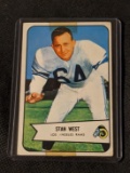 1954 Bowman Stan West Rookie #103 - Los Angeles Rams - Vintage RC