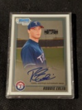 2010 Bowman Chrome #BCP219 Robbie Erlin Autograph  Rangers Rookie RC Baseball Card