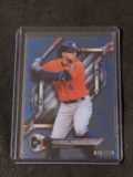 081/150 SP 2018 TOPPS HIGH TEK GEORGE SPRINGER ASTROS BLUE DIFFRACTOR RARE SP 1