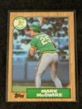 1987 Topps Mark McGwire Oakland Athletics #366 HOFER