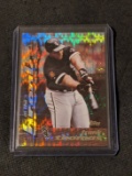 Frank Thomas 1995 Topps Refractor Power Boosters At the Break #1 Chicago White Sox