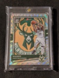 Giannis Antetokounmpo Donruss Optic Silver Refractor custom patch card - bucks
