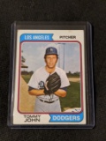1974 Topps 451 Tommy John Los Angeles Dodgers Baseball Card