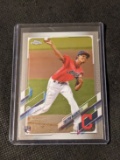 2021 Topps Chrome Triston McKenzie Sepia Parallel Rookie Card #21 - Indians