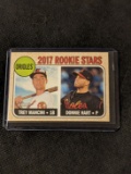 2017 Topps Heritage Trey Mancini & Donnie Hart #396 Orioles Rookie Stars