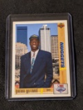 DIKEMBE MUTOMBO 91-92 Upper Deck Rookie Card Denver Nuggets Center #3 RC NBA