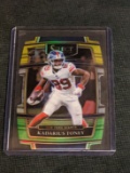 Kadarius Toney 2021 Select Yellow Green Concourse Level Prizm Die-Cut RC Rookie