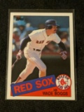 1985 Topps #350 Wade Boggs Boston Red Sox Baseball Card HOF