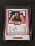 2021 SAGE Hit Premier Draft Autographs Red #A179 Spencer Brown RC Rookie AUTO