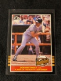 1985 Donruss Baseball Highlights Don Mattingly #45 Yankees