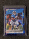 2020 Panini Donruss Optic Rated Rookie Purple Shock Prizm #159 D'Andre Swift RC
