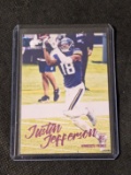 2020 Panini Chronicles Vikings Justin Jefferson Luminance Rookie pink foil sp
