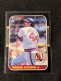 1987 Donruss REGGIE JACKSON Baseball Card # 210 - California Angels HOFER