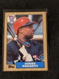 1987 Topps KIRBY PUCKETT Baseball Card 450 Minnesota Twins