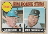 TOM MATCHICK/D.PATTERSON 1968 TOPPS, TIGERS ROOKIE STARS #113