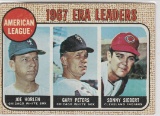 GERY PETERS/SONNY SIEBERT/JOE HORLEN 1968 TOPPS, A.L. E.R.A. LEADERS #8