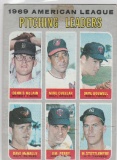 JIM PERRY/DENNY MCLAIN/M.CUELLAR/D.BOSWELL/D.MCNALLY/M/STOTTLEMYRE 1970 TOPPS, AL WINS LEADERS #70