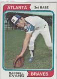 DARRELL EVANS 1974 TOPPS #140