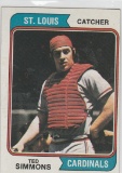 TED SIMMONS 1974 TOPPS #260