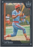 LOU BROCK 2022 DIAMOND KINGS BLACK FRAME #137