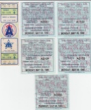 1 CALI ANGELS TICKET STUB FROM 1985 VS MARINERS AND SOME PARKING PASSES FROM 1995 TO ANAHEIM STADIUM