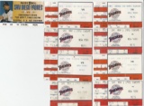 9 PADRES TICKET STUBS FROM 1993 AND 1998