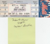 1 2005 NY YANKEES VS NY METS TICKET, SUBWAY SERIES AT SHEA ROBBY ALOMAR GETS 450TH CAREER DOUBLE