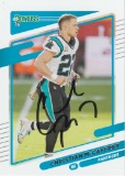 CHRISTIAN MCCAFFREY AUTOGRAPHED CARD WITH COA