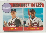 OZZIE ALBIES/LUCAS SIMS RC 2018 TOPPS #331