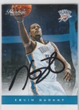 KEVIN DURANT AUTOGRAPHED CARD WITH COA