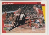 DIKEMBE MUTOMBO AUTOGRAPHED CARD WITH COA