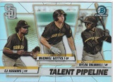 CJ ABRAMS/TAYLOR TRAMMELL/MICHAEL GETTYS 2020 BOWMAN CHROME, TALENT PIPELINE PIRATES #TP-SDP