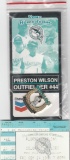 1 PRESTON WILSON FLORIDA MARLINS PIN WITH TICKET STUB FROM GIVEAWAY IN 1999 VS THE ROCKIES