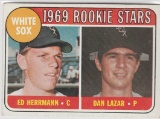 WHITE SOX 1969 ROOKIE STARS E.HERRMANN/D.LAZAR 1969 TOPPS ROOKIE STARS #439