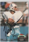 WARREN MOON AUTOGRAPHED CARD WITH COA