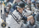 CHRISTIAN YELICH AUTOGRPAHED CARD WITH COA