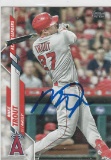 MIKE TROUT AUTOGRAPHED CARD WITH COA