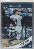 AARON JUDGE AUTOGRAPHED CARD WITH COA