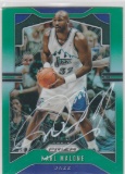 KARL MALONE AUTOGRAPHED CARD WITH COA