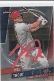 MIKE TROUT AUTOGRAPHED CARD WITH COA