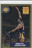 MAGIC JOHNSON AUTOGRAPHED CARD WITH COA