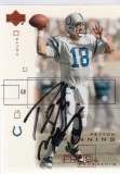 PEYTON MANNING AUTOGRAPHED CARD WITH COA