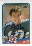 JIM KELLY AUTOGRAPHED CARD WITH COA