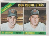 JOE COLEMAN/J.FRENCH 1966 TOPPS, 1966 SENATORS ROOKIE STARS #333