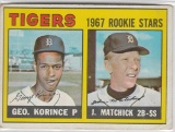 G.KORINCE/J.MATCHICK 1967 TOPPS, 1967 TIGERS ROOKIE STARS #72