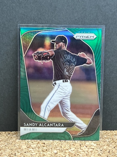 Sandy Alcantara 2020 Panini Prizm Green Rookie Prizm Miami Marlins # 133