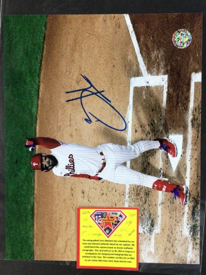 Bryce Harper Philadelphia Phillies autographed 8x10 with Coa