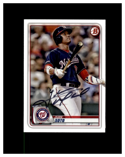 Juan Soto Signed/AUTO Card w/ COA